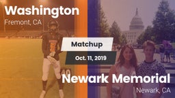 Matchup: Washington High vs. Newark Memorial  2019