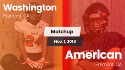 Matchup: Washington High vs. American  2019
