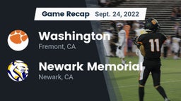 Recap: Washington  vs. Newark Memorial  2022