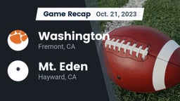 Recap: Washington  vs. Mt. Eden  2023
