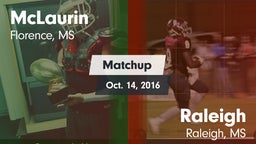Matchup: McLaurin vs. Raleigh  2016