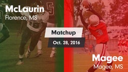 Matchup: McLaurin vs. Magee  2016