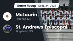 Recap: McLaurin  vs. St. Andrews Episcopal  2022