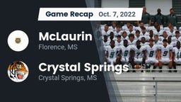 Recap: McLaurin  vs. Crystal Springs  2022