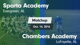 Matchup: Sparta Academy vs. Chambers Academy  2016