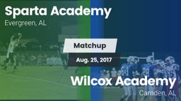 Matchup: Sparta Academy vs. Wilcox Academy  2017