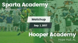 Matchup: Sparta Academy vs. Hooper Academy  2017