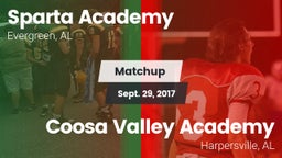 Matchup: Sparta Academy vs. Coosa Valley Academy  2017