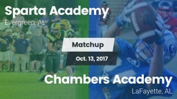Matchup: Sparta Academy vs. Chambers Academy  2017