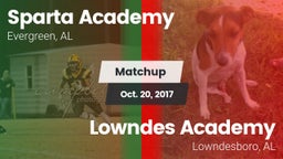 Matchup: Sparta Academy vs. Lowndes Academy  2017