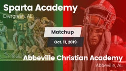 Matchup: Sparta Academy vs. Abbeville Christian Academy  2019