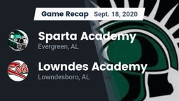 Recap: Sparta Academy  vs. Lowndes Academy  2020