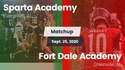 Matchup: Sparta Academy vs. Fort Dale Academy  2020