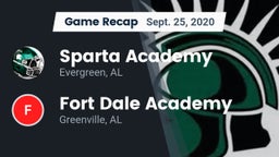 Recap: Sparta Academy  vs. Fort Dale Academy  2020