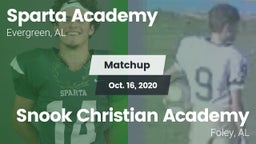 Matchup: Sparta Academy vs. Snook Christian Academy 2020