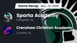 Recap: Sparta Academy  vs. Crenshaw Christian Academy  2020