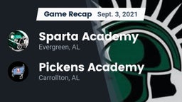 Recap: Sparta Academy  vs. Pickens Academy  2021