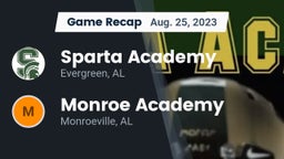 Recap: Sparta Academy  vs. Monroe Academy  2023