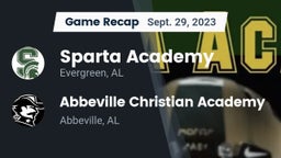Recap: Sparta Academy  vs. Abbeville Christian Academy  2023