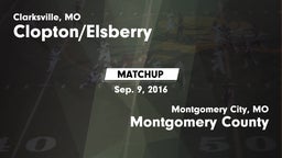 Matchup: Clopton/Elsberry vs. Montgomery County  2016