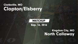 Matchup: Clopton/Elsberry vs. North Callaway  2016