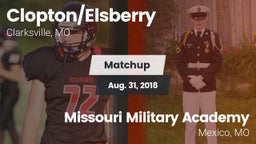 Matchup: Clopton/Elsberry vs. Missouri Military Academy  2018