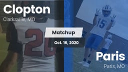 Matchup: Clopton/Elsberry vs. Paris  2020