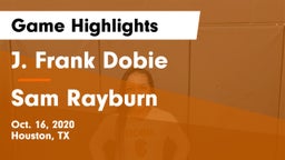 J. Frank Dobie  vs Sam Rayburn Game Highlights - Oct. 16, 2020