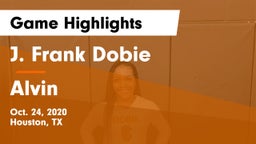 J. Frank Dobie  vs Alvin  Game Highlights - Oct. 24, 2020