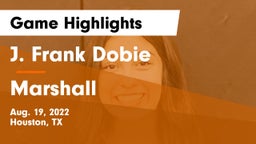 J. Frank Dobie  vs Marshall  Game Highlights - Aug. 19, 2022