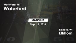 Matchup: Waterford vs. Elkhorn  2016