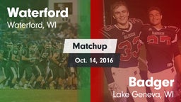 Matchup: Waterford vs. Badger  2016