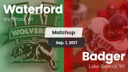 Matchup: Waterford vs. Badger  2017