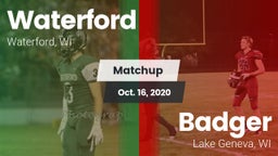 Matchup: Waterford vs. Badger  2020