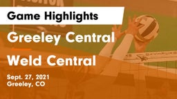 Greeley Central  vs Weld Central  Game Highlights - Sept. 27, 2021