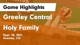 Greeley Central  vs Holy Family  Game Highlights - Sept. 30, 2021