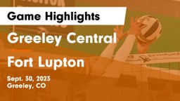 Greeley Central  vs Fort Lupton  Game Highlights - Sept. 30, 2023