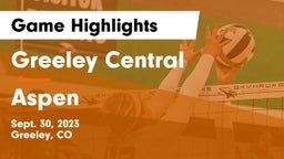 Greeley Central  vs Aspen  Game Highlights - Sept. 30, 2023