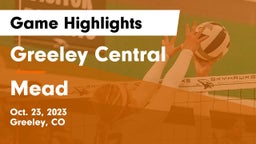 Greeley Central  vs Mead  Game Highlights - Oct. 23, 2023
