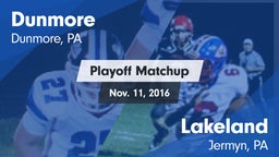 Matchup: Dunmore vs. Lakeland  2016