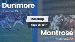 Matchup: Dunmore vs. Montrose  2017