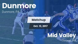 Matchup: Dunmore vs. Mid Valley  2017