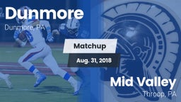 Matchup: Dunmore vs. Mid Valley  2018