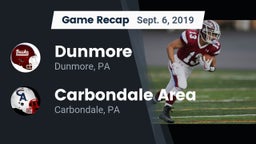 Recap: Dunmore  vs. Carbondale Area  2019