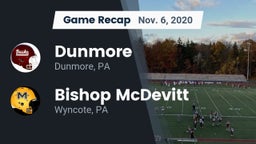 Recap: Dunmore  vs. Bishop McDevitt  2020