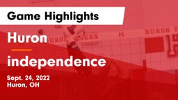 Huron  vs independence Game Highlights - Sept. 24, 2022