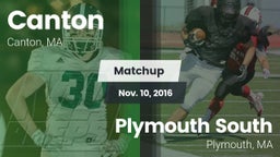 Matchup: Canton High vs. Plymouth South  2016