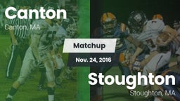 Matchup: Canton High vs. Stoughton  2016