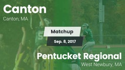 Matchup: Canton High vs. Pentucket Regional  2017