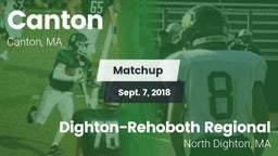 Matchup: Canton High vs. Dighton-Rehoboth Regional  2018
